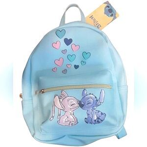 New Disney Stitch and Angel Backpack Purse